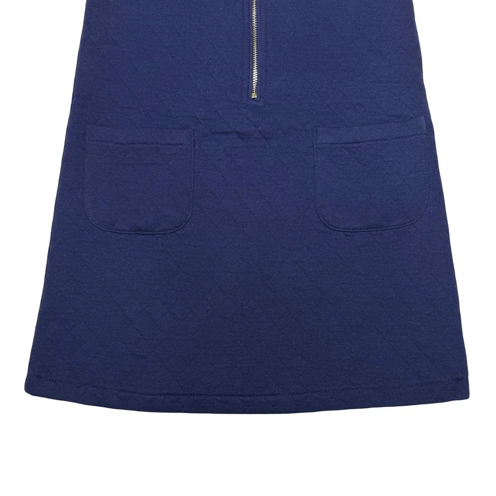 Bisby Quilted Zip Front Retro Jumper Dress